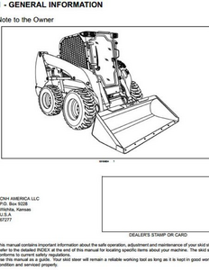 Case/Case IH SR/SV Alpha Series Skid Steer Loader TR/TV Alpha Series Compact Track Loader Operator’s service manual