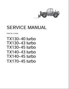 Case/Case IH TX130 Telehanlers Excavator manual