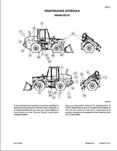 Case/Case IH 621D Wheel Loaders service manual