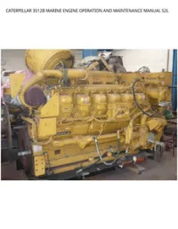 CATERPILLAR 3512B MARINE ENGINE OPERATION AND MAINTENANCE MANUAL S2L preview