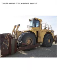 Caterpillar 844 WHEEL DOZER Service Repair Manual 2KZ preview