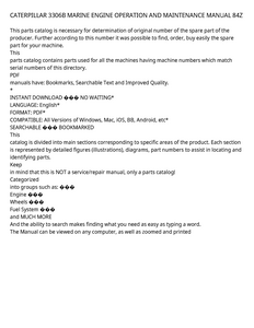 Caterpillar 3306B manual