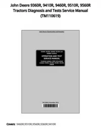 John Deere 9360R  9410R  9460R  9510R  9560R Tractors Diagnosis and Tests Service Manual - TM110619 preview
