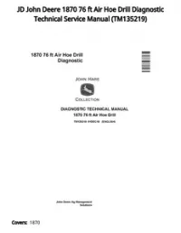JD John Deere 1870 76 ft Air Hoe Drill Diagnostic Technical Service Manual - TM135219 preview