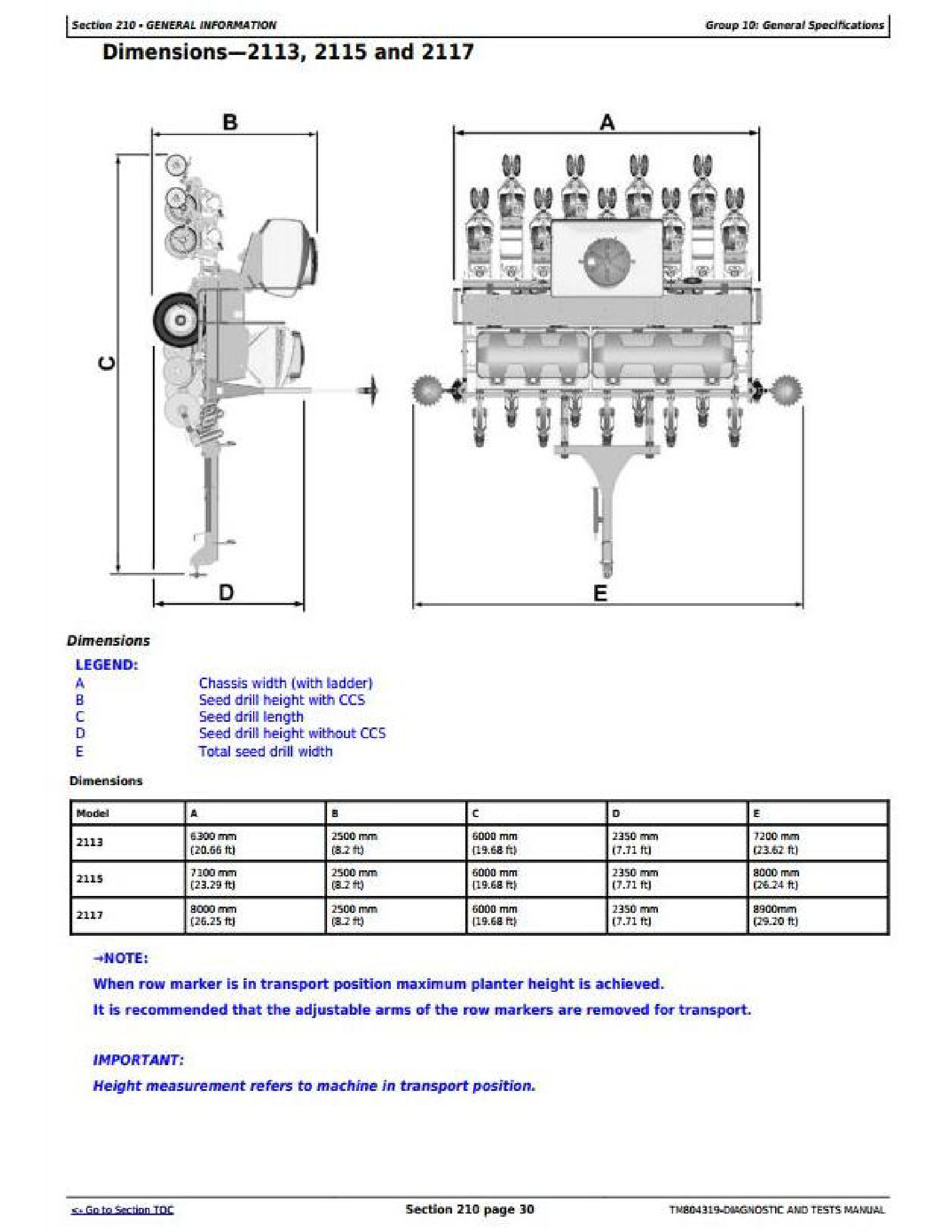 John Deere PIN:1T0325KX**C219607-234969 manual pdf