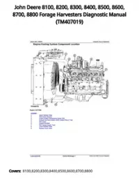 John Deere 8100  8200  8300  8400  8500  8600  8700  8800 Forage Harvesters Diagnostic Manual - TM407019 preview