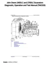 John Deere 240DLC and 270DLC Excavators Diagnostic  Operation and Test Manual - TM2320 preview