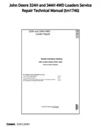 John Deere 324H and 344H 4WD Loaders Service Repair Technical Manual - tm1746 preview