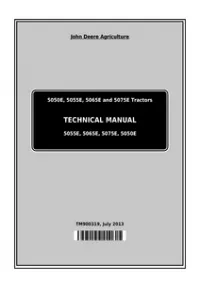 John Deere 5050E  5055E  5065E and 5075E Tractors (Europe) All Inclusive Technical Manual - TM900319 preview