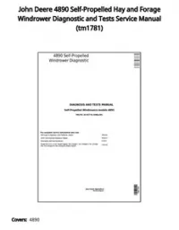 John Deere 4890 Self-Propelled Hay and Forage Windrower Diagnostic and Tests Service Manual - tm1781 preview