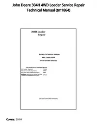 John Deere 304H 4WD Loader Service Repair Technical Manual - tm1864 preview