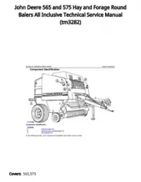 John Deere 565 and 575 Hay and Forage Round Balers All Inclusive Technical Service Manual - tm3282 preview