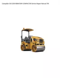 Caterpillar CB-523B VIBRATORY COMPACTOR Service Repair Manual 7FK preview