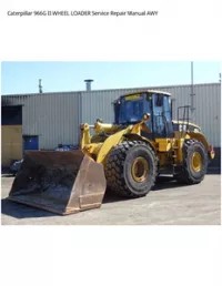 Caterpillar 966G II WHEEL LOADER Service Repair Manual AWY preview