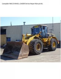 Caterpillar 966G II WHEEL LOADER Service Repair Manual AXL preview
