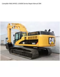 Caterpillar 966G WHEEL LOADER Service Repair Manual 3SW preview