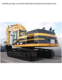 CATERPILLAR 345B L EXCAVATOR OPERATION AND MAINTENANCE MANUAL 9GS preview
