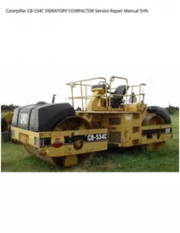 Caterpillar CB-534C VIBRATORY COMPACTOR Service Repair Manual 5HN preview