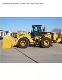 Caterpillar 972G II WHEEL LOADER Service Repair Manual AXC preview