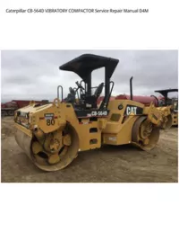 Caterpillar CB-564D VIBRATORY COMPACTOR Service Repair Manual D4M preview