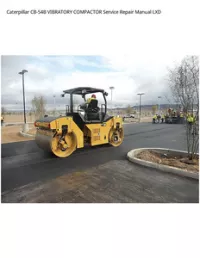 Caterpillar CB-54B VIBRATORY COMPACTOR Service Repair Manual LXD preview