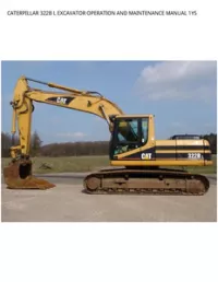 CATERPILLAR 322B L EXCAVATOR OPERATION AND MAINTENANCE MANUAL 1YS preview