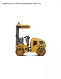 Caterpillar CB22B COMPACTOR Service Repair Manual 419 preview