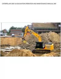 CATERPILLAR 336F LN EXCAVATOR OPERATION AND MAINTENANCE MANUAL DKF preview