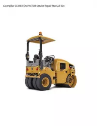 Caterpillar CC34B COMPACTOR Service Repair Manual 324 preview