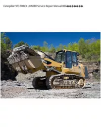 Caterpillar 973 TRACK LOADER Service Repair Manual 86G preview
