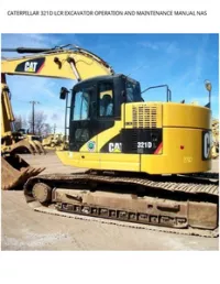 CATERPILLAR 321D LCR EXCAVATOR OPERATION AND MAINTENANCE MANUAL NAS preview