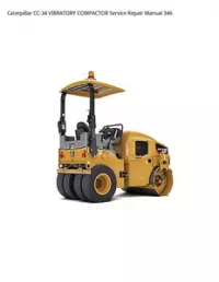 Caterpillar CC-34 VIBRATORY COMPACTOR Service Repair Manual 346 preview