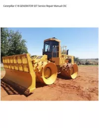 Caterpillar C18 GENERATOR SET Service Repair Manual C6C preview