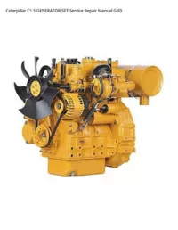Caterpillar C1.5 GENERATOR SET Service Repair Manual GBD preview