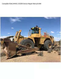 Caterpillar 854G WHEEL DOZER Service Repair Manual A4W preview