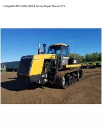 Caterpillar 85C CHALLENGER Service Repair Manual 9TK preview