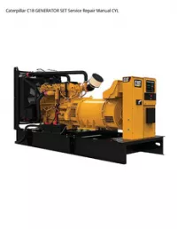 Caterpillar C18 GENERATOR SET Service Repair Manual CYL preview