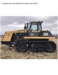 Caterpillar 85D CHALLENGER Service Repair Manual 4GR preview