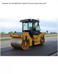 Caterpillar CD-44B VIBRATORY COMPACTOR Service Repair Manual JXE preview