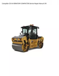 Caterpillar CD-54 VIBRATORY COMPACTOR Service Repair Manual J5R preview