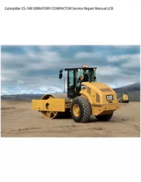 Caterpillar CS-74B VIBRATORY COMPACTOR Service Repair Manual LCB preview