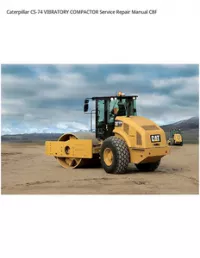 Caterpillar CS-74 VIBRATORY COMPACTOR Service Repair Manual C8F preview