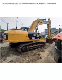 CATERPILLAR 336D2 EXCAVATOR OPERATION AND MAINTENANCE MANUAL DGR preview