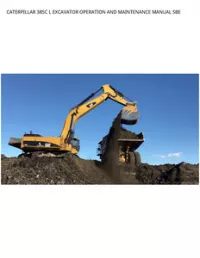 CATERPILLAR 385C L EXCAVATOR OPERATION AND MAINTENANCE MANUAL SBE preview