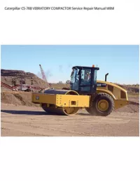 Caterpillar CS-78B VIBRATORY COMPACTOR Service Repair Manual M8M preview
