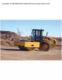 Caterpillar CS-78B VIBRATORY COMPACTOR Service Repair Manual 443 preview