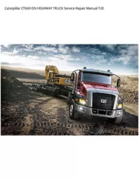 Caterpillar CT660 ON HIGHWAY TRUCK Service Repair Manual TJD preview