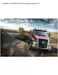Caterpillar C18 GENERATOR SET Service Repair Manual N1D preview