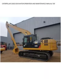 CATERPILLAR 320D2 EXCAVATOR OPERATION AND MAINTENANCE MANUAL TGF preview