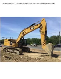 CATERPILLAR 374F L EXCAVATOR OPERATION AND MAINTENANCE MANUAL MFL preview